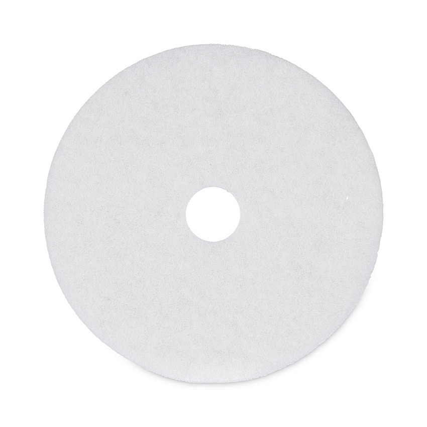 Boardwalk&reg; Standard Floor Pads, 20" dia, White, 5/Carton (BWK4020WHI)
