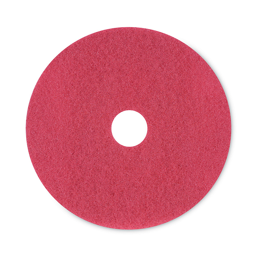 Boardwalk&reg; Standard 20" Floor Pads, Red, 5/Carton (BWK4020RED)