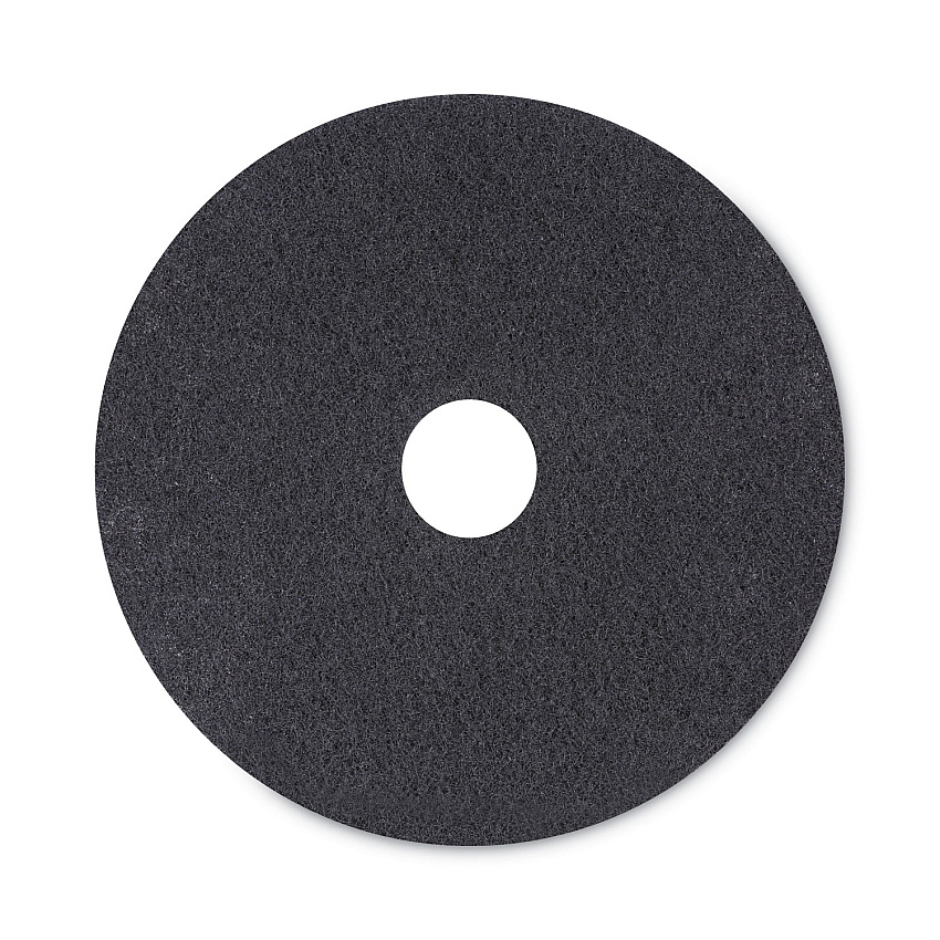 Boardwalk&reg; 20" Standard Floor Pads, High-Performance, Black, 5 Pads (BWK4020HIP)