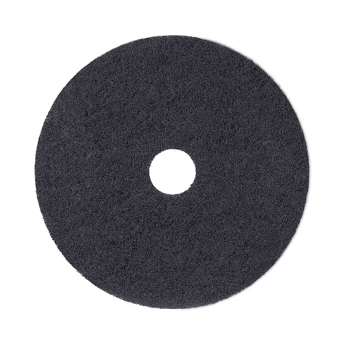 Boardwalk&reg; Standard Floor Pads, 19" dia, Black, 5/Carton (BWK4019BLA)