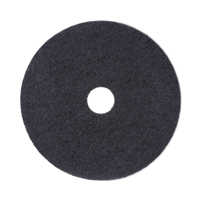 Boardwalk&reg; Standard Floor Pads, 19" dia, Black, 5/Carton (BWK4019BLA)