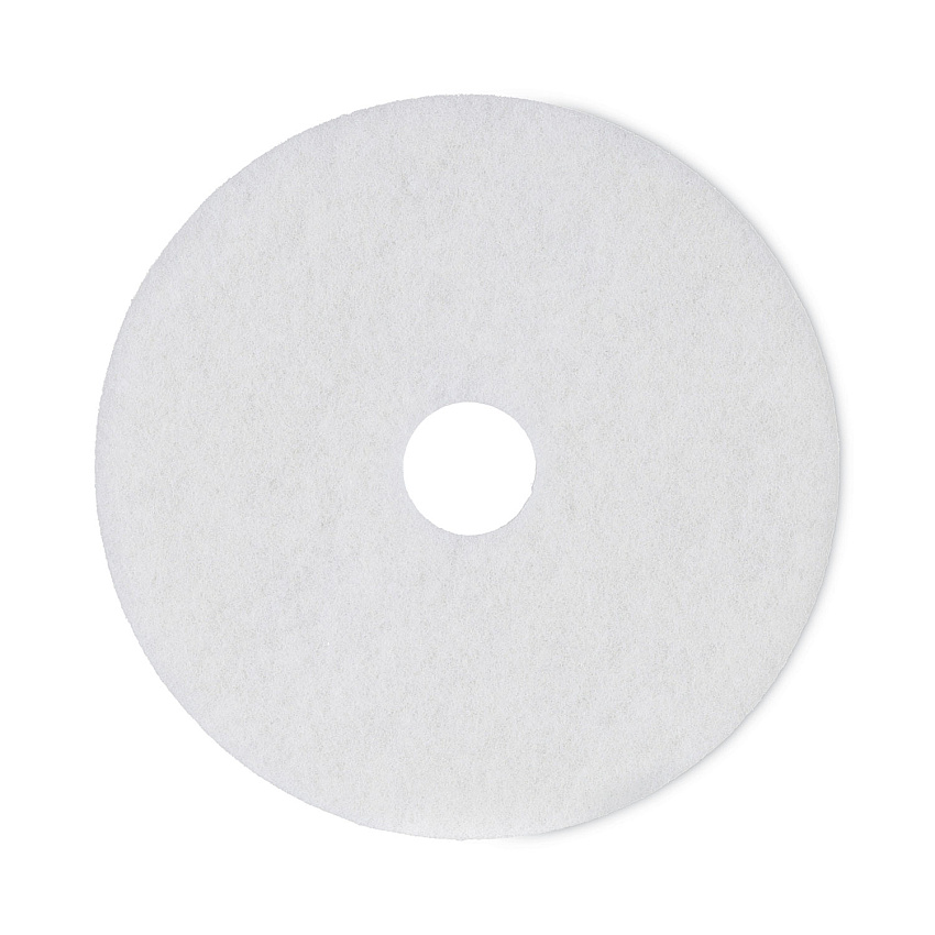 Boardwalk&reg; White 18" Floor Polishing Pads, 5 Pads (BWK4018WHI)