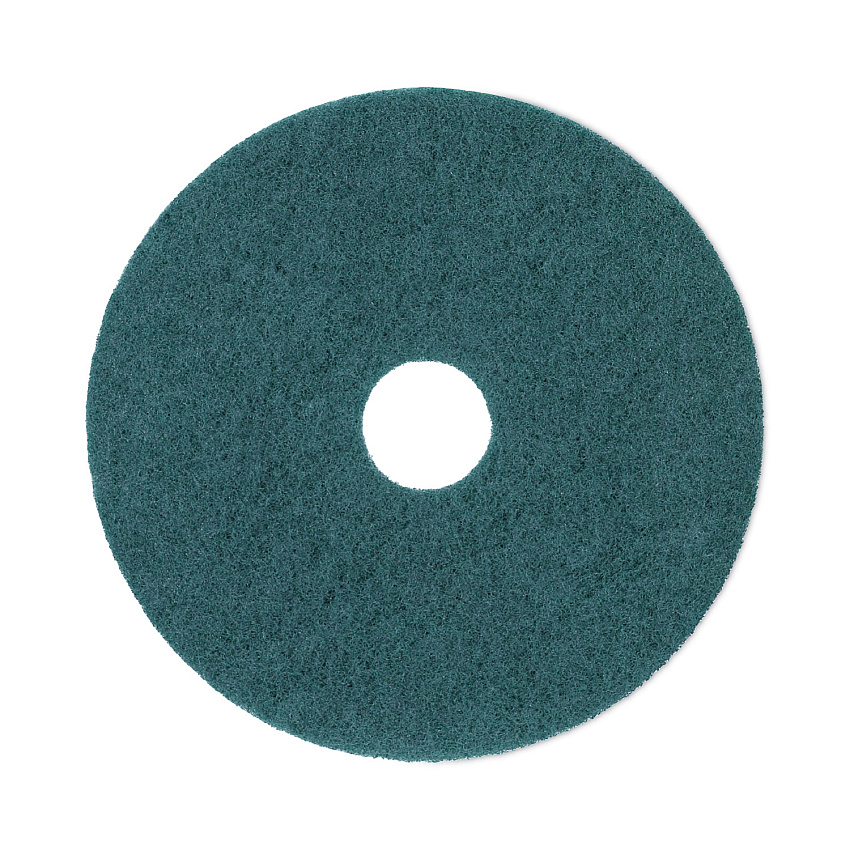 Boardwalk&reg; 17" Diameter Heavy-Duty Scrubbing Floor Pads, Green (BWK4017GRE)