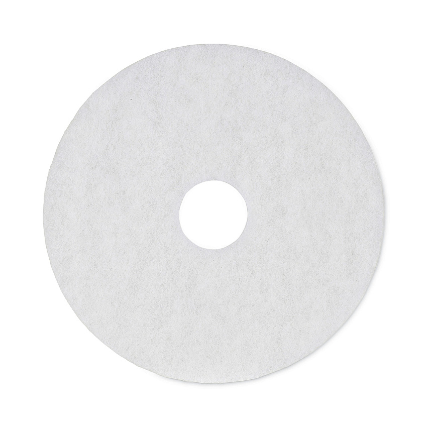 Boardwalk&reg; White 16" Floor Polishing Pads, 5 Pads (BWK4016WHI)