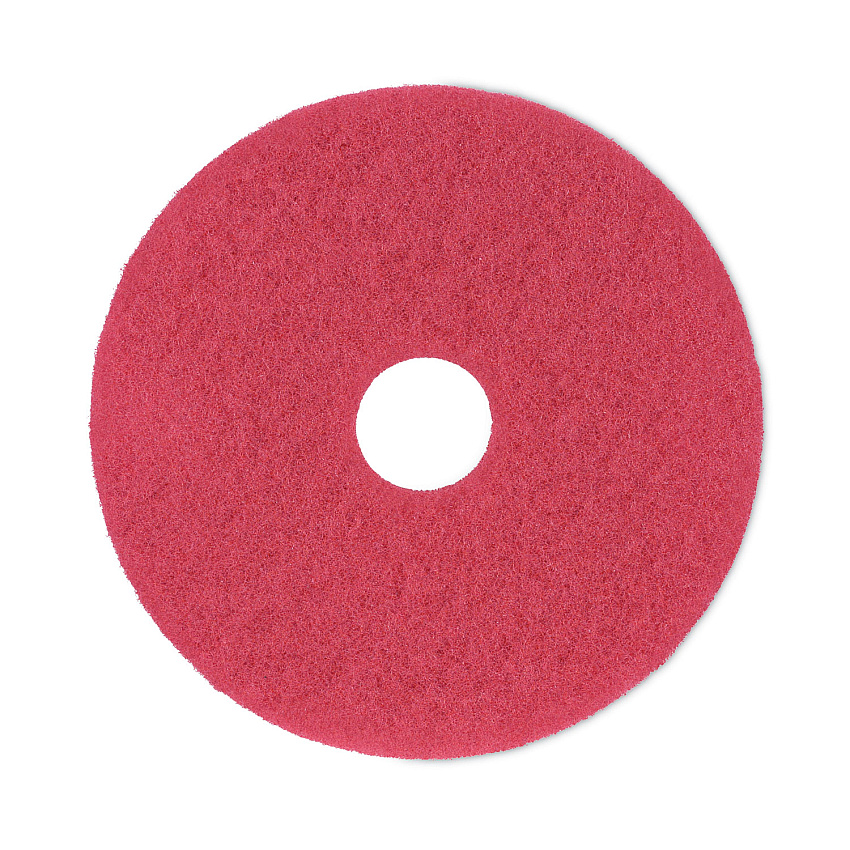 Boardwalk&reg; Standard 16-Inch Diameter Buffing Floor Pads, Red (BWK4016RED)