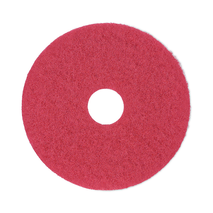 Boardwalk&reg; Standard 14-Inch Diameter Buffing Floor Pads, Red (BWK4014RED)
