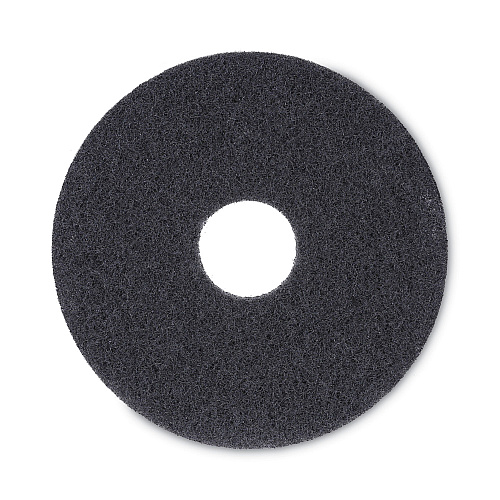 Boardwalk&reg; Standard 13-Inch Diameter Stripping Floor Pads, Black (BWK4013BLA)