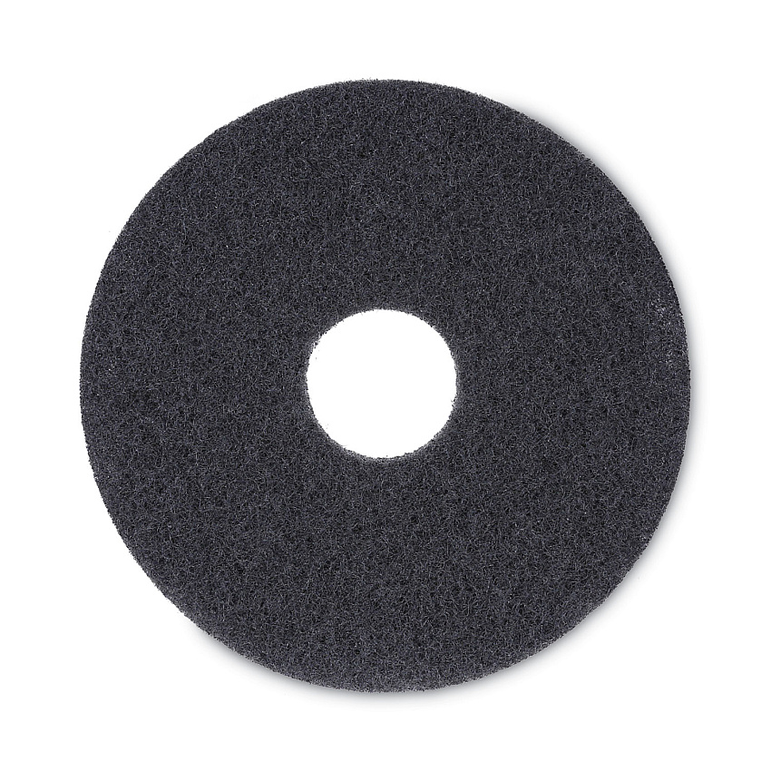 Boardwalk&reg; Standard 13-Inch Diameter Stripping Floor Pads, Black (BWK4013BLA)