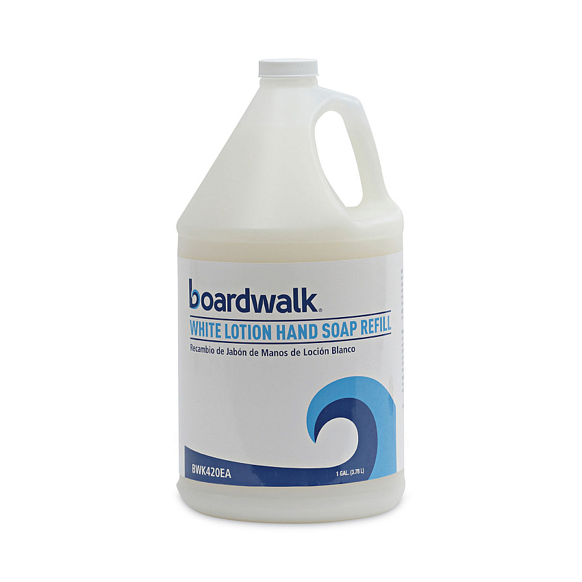 Boardwalk&reg; Mild Cleansing Lotion Soap, Cherry Scent, 1 gal Btl, 4/CT (BWK420CT)