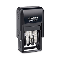 Trodat Printy Economy Micro 5-in-1 Date Stamp, Self-Inking, 1