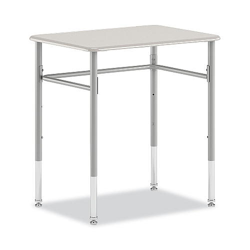 HON SmartLink Student Desk, Rectangle,  20" x 26" x 23" to 33", White, 2/Carton (RECT2026EG1T)