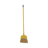Boardwalk&reg; Poly Bristle Angler Broom, 49" Handle, Black, 12/Carton (BWK932M)
