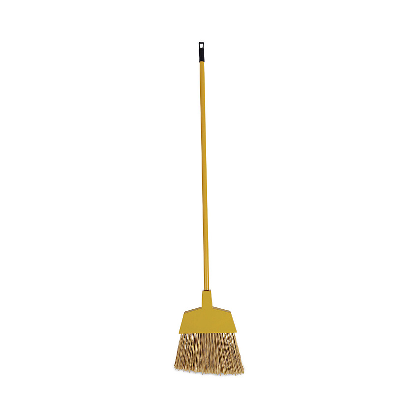 Boardwalk&reg; Poly Bristle Angler Broom, 49" Handle, Black, 12/Carton (BWK932M)