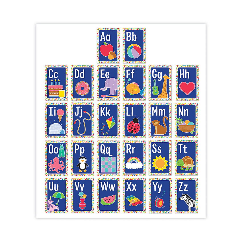 Carson-Dellosa Mini Posters, Alphabet, 26 Mini Posters (106059)