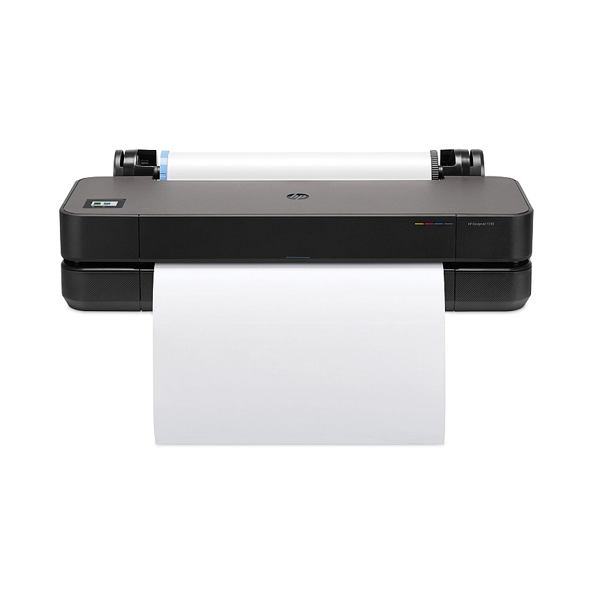 HP DesignJet T230 24" Large-Format Compact Wireless Plotter Printer with Extended Warranty (5HB07H)