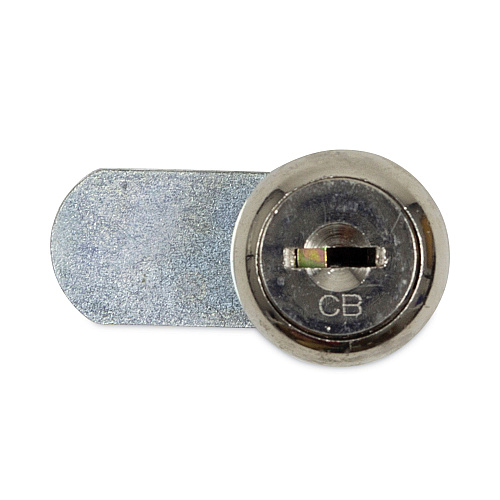 Dual Channel Vendor Coin Box Lock, Metal, 1.5 X 0.63 X 0.94, Silver