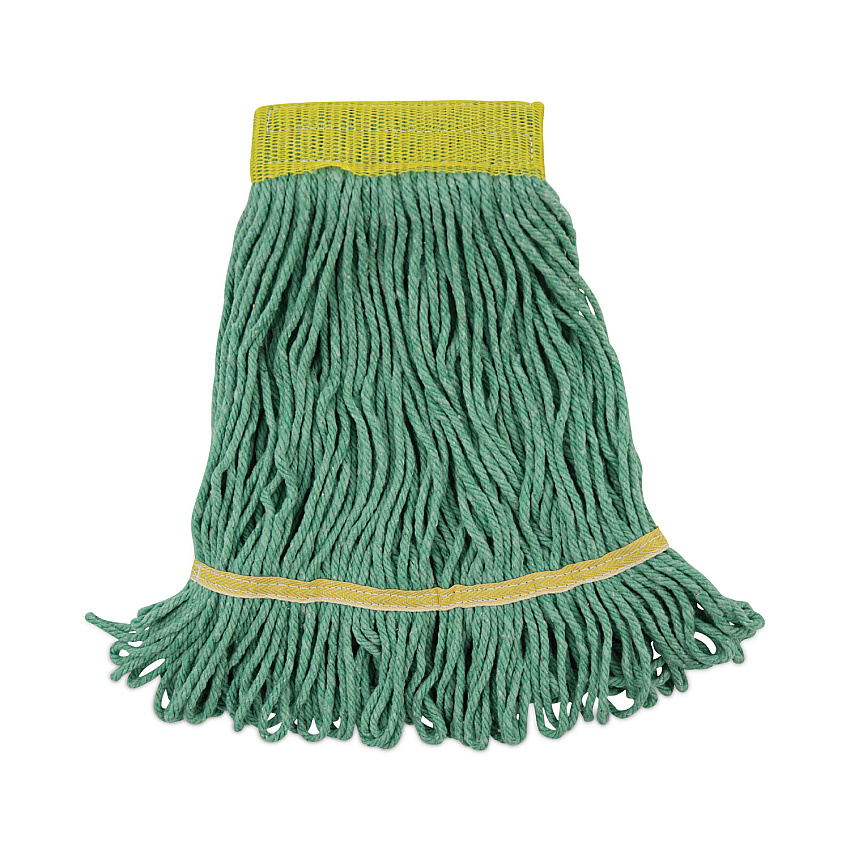 Boardwalk&reg; Super Loop Mop Head, Cotton/Synthetic, Small, 12 Mop Heads (BWK501GN)