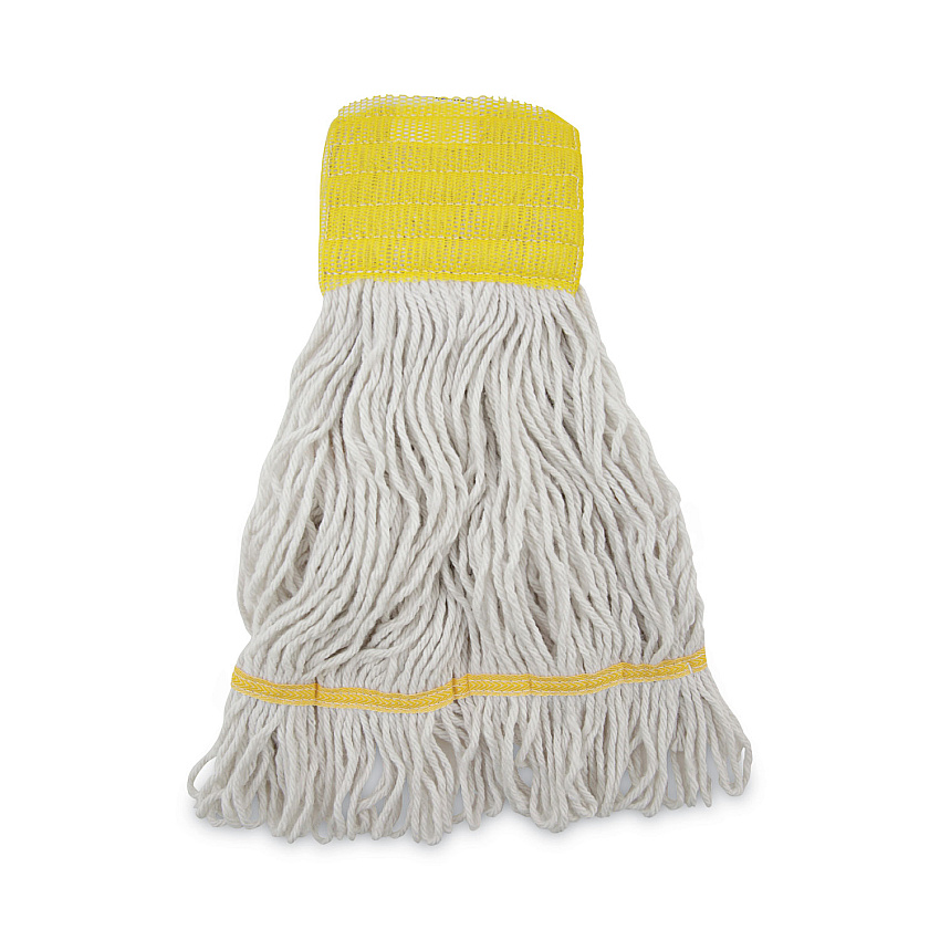 Boardwalk&reg; Mop Super Loop Head, Cotton/Synthetic, Small, 12 Mop Heads (BWK501WH)
