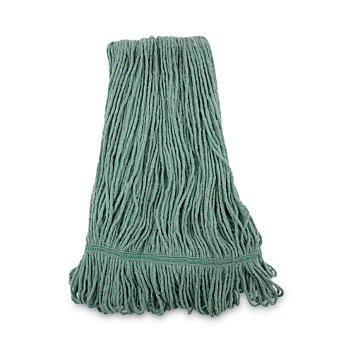 Boardwalk&reg; Medium Standard Mop Head, Cotton/Rayon Fiber, Green (BWK502GNNB)