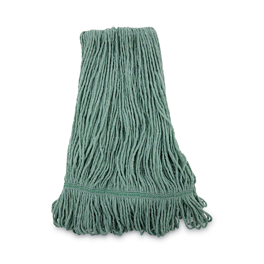 Boardwalk&reg; Medium Standard Mop Head, Cotton/Rayon Fiber, Green (BWK502GNNB)