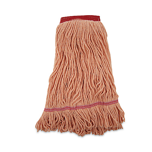 Boardwalk&reg; Super Loop Wet Mop Heads, Large, Orange, 12 Mops (BWK503OR)