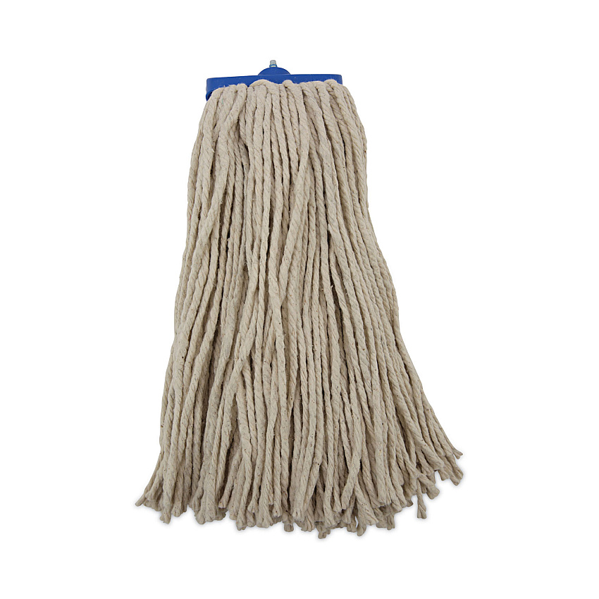 Boardwalk&reg; Cut-End Lie-Flat Wet Mop Head, Cotton, 16 oz, White (BWK716CCT)