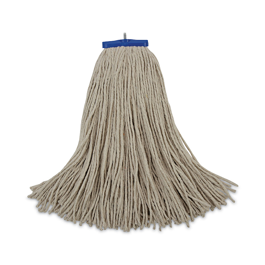Boardwalk&reg; Cut-End Lie-Flat Wet Mop Head, Cotton, 24 oz, White (BWK724CEA)
