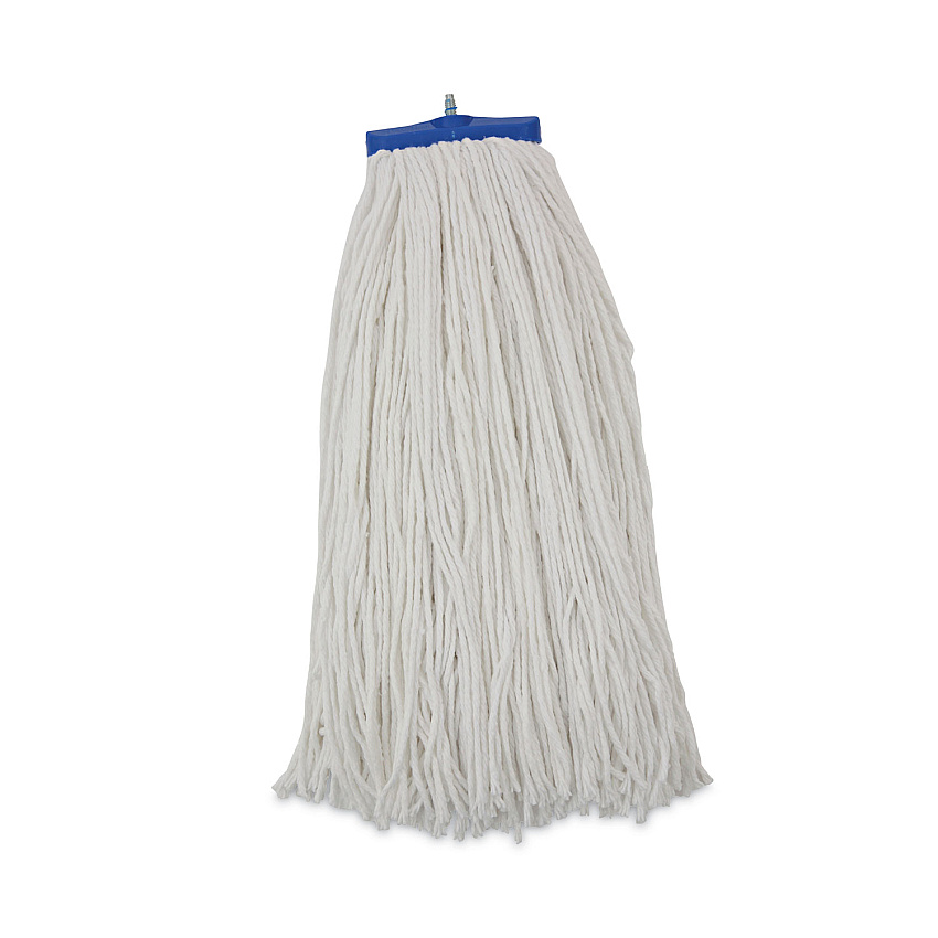 Boardwalk&reg; Cut-End Lie-Flat Wet Mop Head, Rayon, 24 oz, White (BWK724REA)