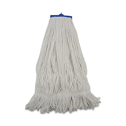 Boardwalk&reg; Mop Head, Lie-Flat Head, Rayon Fiber, 24oz, White, 12/Carton (BWK824R)