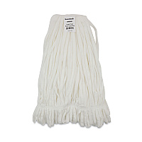 Boardwalk&reg; Enviro Clean Looped Mop Head, Large, White, 12 Mop Heads (BWK8003)
