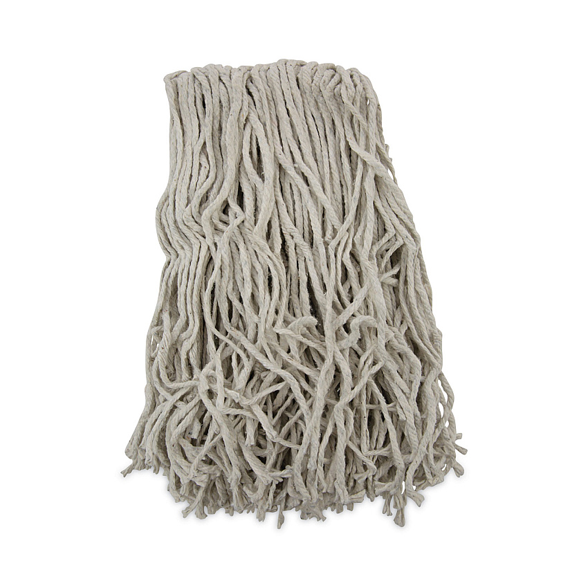 Boardwalk&reg; Banded Mop Head, Cotton, Cut-End, White, 16oz, 12/Carton (BWKCM20016)