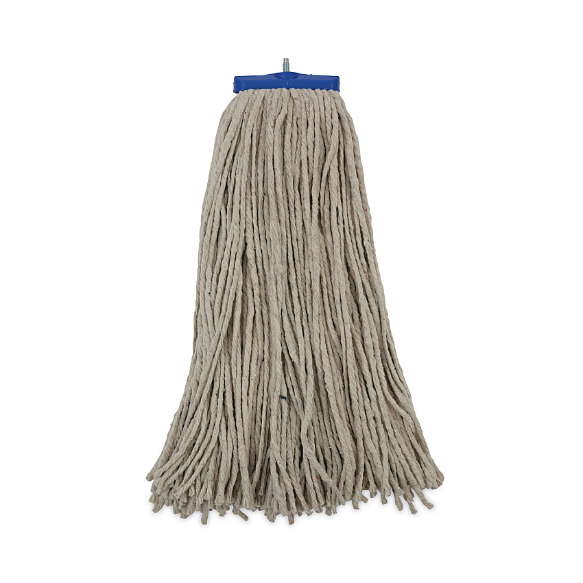 Boardwalk&reg; Lie-Flat Mop Head, Cotton Fiber, 24 oz., White, 12 Mops (BWKCM22024)