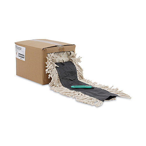 Boardwalk&reg; Flash Forty Disposable Dustmop, Cotton, 5", Natural (BWKFF40)