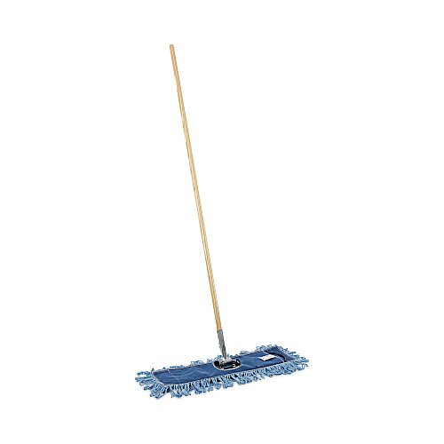 Boardwalk&reg; Looped-End Dust Mop Kit, 24 x 5 Mop Head, Handle, Frame (BWKHL245BSPC)