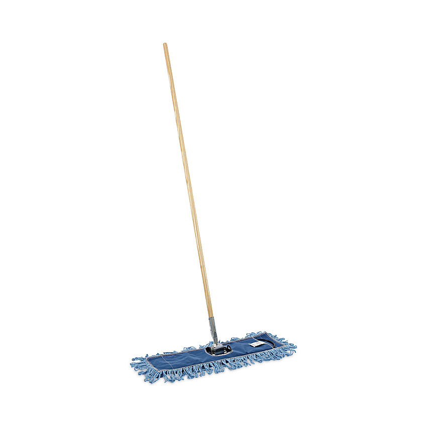 Boardwalk&reg; Looped-End Dust Mop Kit, 24 x 5 Mop Head, Handle, Frame (BWKHL245BSPC)