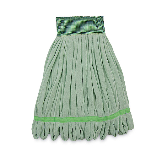 Boardwalk&reg; Microfiber Mop Head, Wet Mop, Medium, Green (BWKMWTMG)