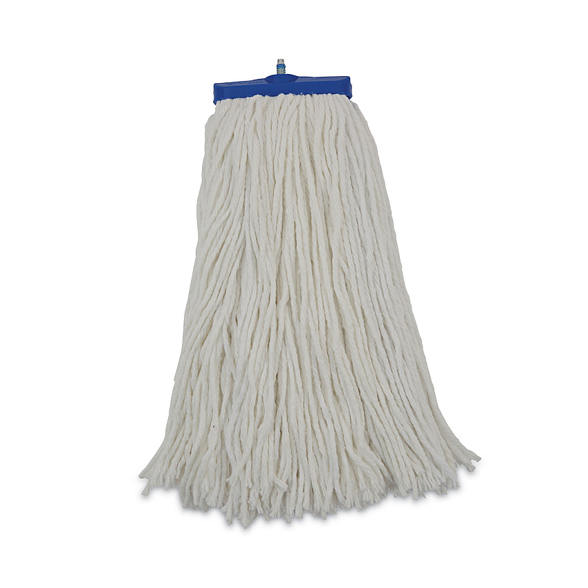 Boardwalk&reg; Cut-End Lie-Flat Mop Head, Rayon, 16 oz, White, 12/Carton (BWKRM32016)