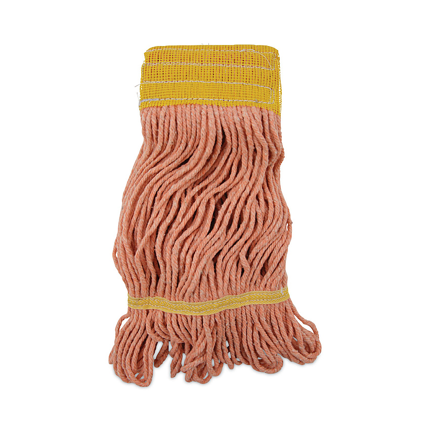 Boardwalk&reg; Loop Mop Head, Cotton/Synthetic, Small, Orange, 12 Mops (BWK501OR)