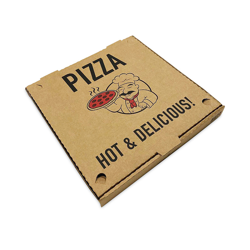 BluTable Pizza Boxes, 14 x 14 x 2, Kraft, Paper, 50/Pack (661631253328)