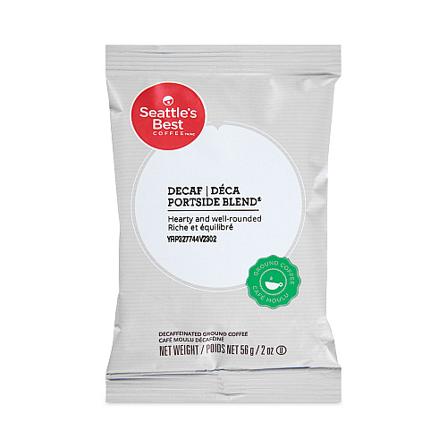 Seattle's Best Premeasured Coffee Packs, Decaf Portside Blend, 2.6 oz Packet, 72/Carton (11008554CT)