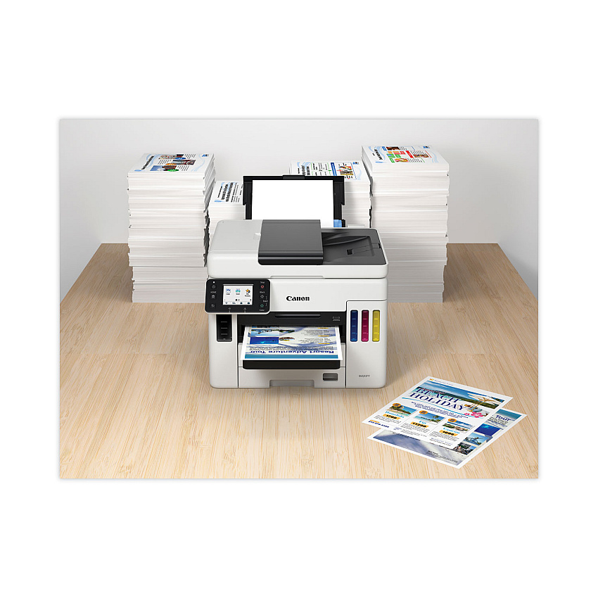Canon MAXIFY GX7021 Wireless MegaTank All-in-One Inkjet Printer, Copy/Fax/Print/Scan (4471C037)