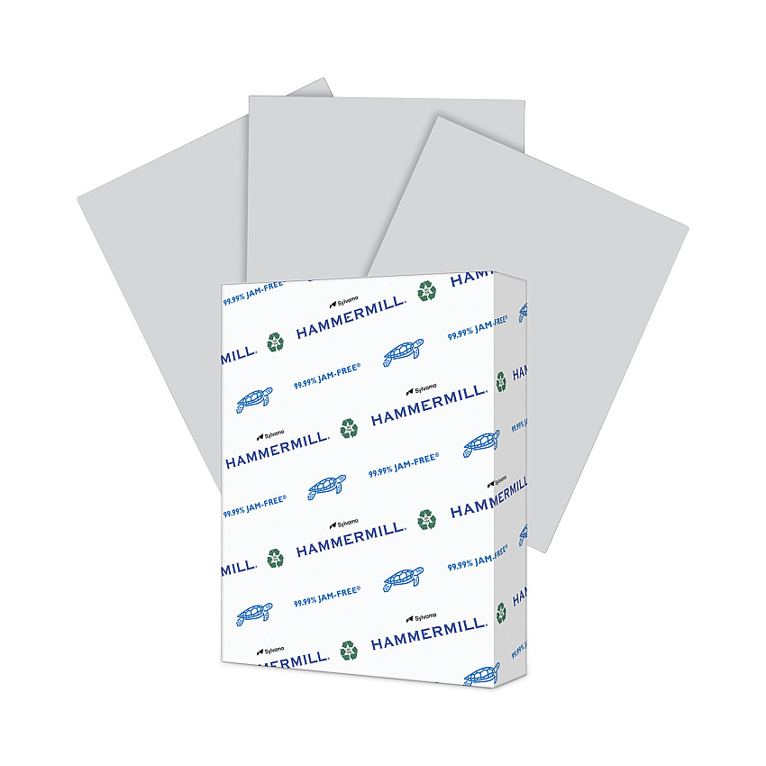 Hammermill Colors Print Paper, 20 lb Bond Weight, 8.5 x 11, Gray, 500/Ream (102889)