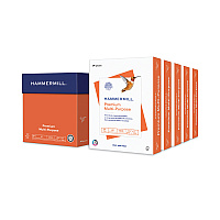 Hammermill Premium Multipurpose Print Paper, 97 Bright, 20 lb Bond Weight, 8.5 x 11, White, 500 Sheets/Ream, 5 Reams/Carton (105910)
