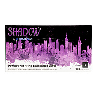 Shadow Nitrile Powder Free 6 Mil Exam Gloves Black Lrg, Case Of 1000 (SHD936)