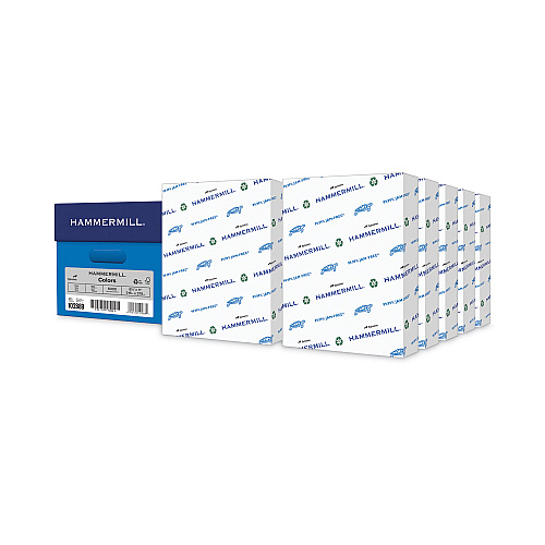 Hammermill Colors Print Paper, 20 lb Bond Weight, 8.5 x 11, Gray, 500 Sheets/Ream, 10 Reams/Carton (102889CT)