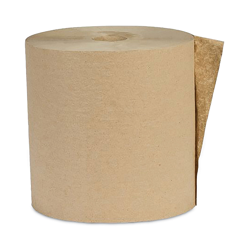 Eco Green&reg; Hardwound Paper Towels, Brown, 600-ft., 12 Rolls (EK6016)