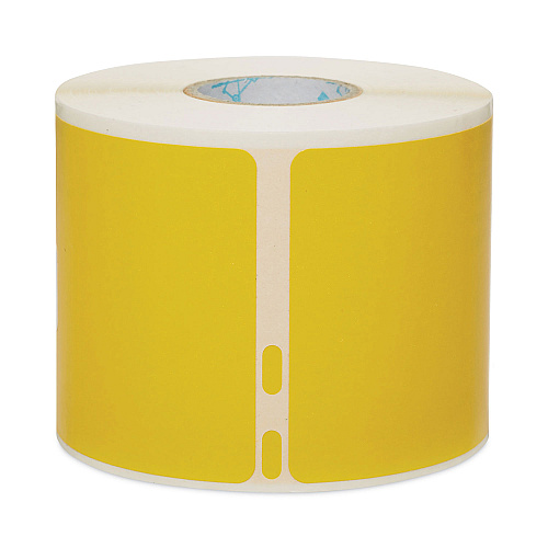 DYMO LabelWriter Name Badge/Shipping Labels, 2.13", Black on Yellow, 220 Labels/Roll (2133382)