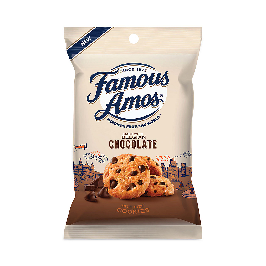 Famous Amos Wonders from the World Cookies, 2 oz Bag, 6/Box (05907)