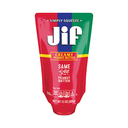 Jif Creamy Peanut Butter Pouch, 13 oz (24545)