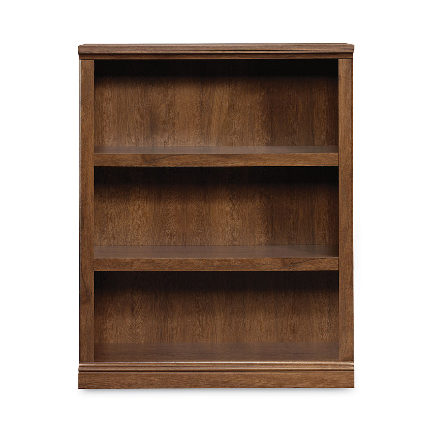 Sauder Select Collection Bookcase, Three-Shelf, 35.27w x 13.3d x 43.78h, Oiled Brown (410372)